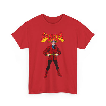 Wonder Man T-Shirt - George Perez Art - West Coast Avengers - Marvel Comics - Simon Williams - Safari Jacket Look