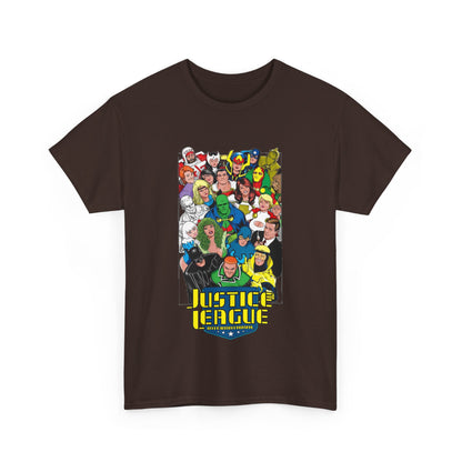 Justice League International T-Shirt - DC Comics - JLI - Kevin Maguire Art - Blue Beetle, Booster Gold, Martian Manhunter, Captain Atom