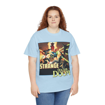 Dr Strange & Doctor Doom T-Shirt - Mike Mignola Art - Triumph & Torment - 1980s Graphic Novel Fighting Mephisto - Marvel Comics