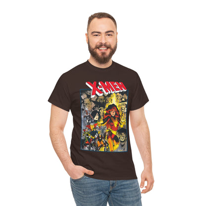Uncanny X-Men T-Shirt - Arthur Adams Art - Dark Phoenix: From the Ashes Story - Storm, Cyclops, Wolverine, Rogue, Colossus, Nightcrawler - Marvel Comics