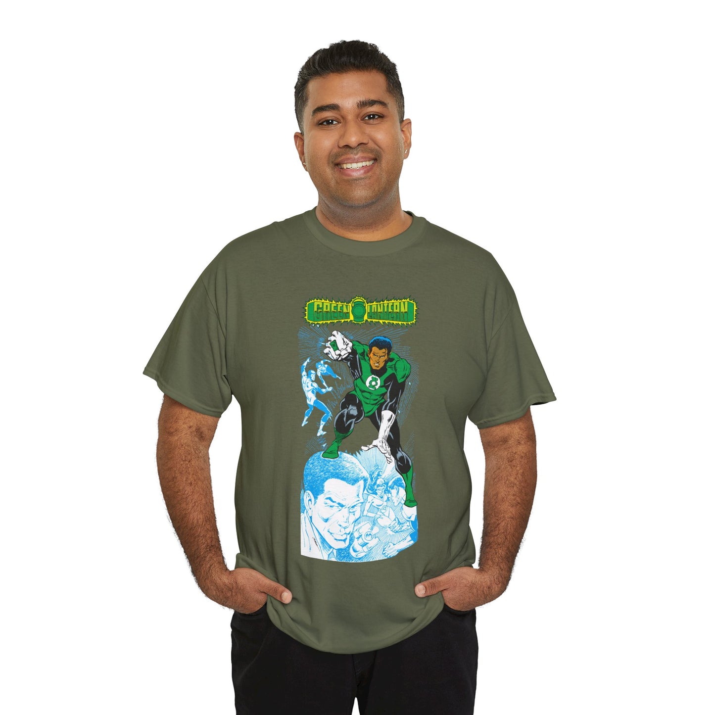 John Stewart Green Lantern T-Shirt - Joe Staton Art - Who's Who in the DC Universe Art - Sector 2814 - DC Comics