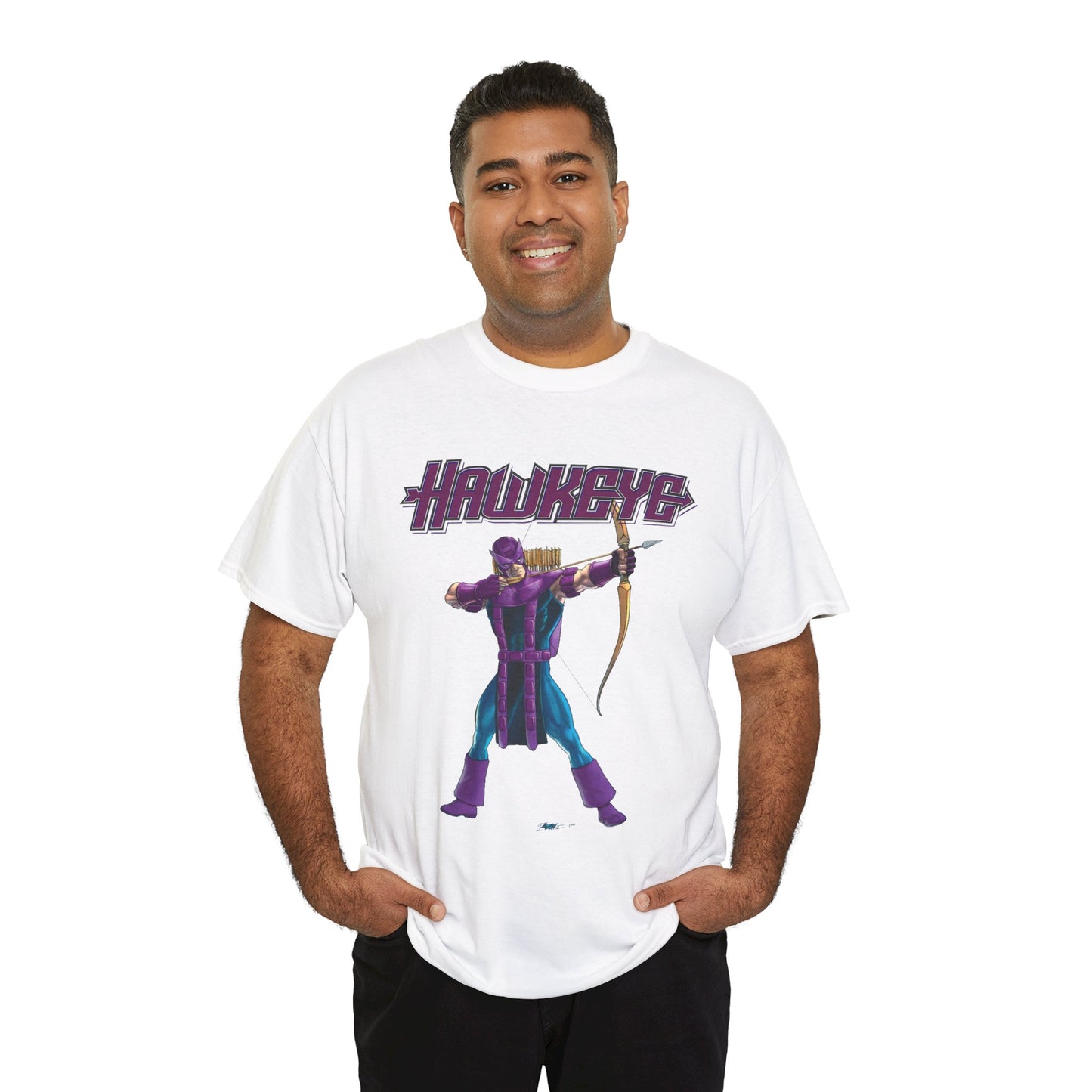 Hawkeye T-Shirt - George Perez Art - Avengers Member/Leader - Clint Barton - Popular Marvel Comics Character