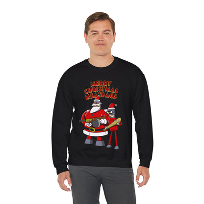 Robot Santa Claus & Bender Futurama Christmas Heavy Blend Crewneck Sweatshirt