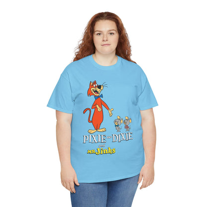 Pixie & Dixie & Mr Jinks T-Shirt - Classic Hanna-Barbera Saturday Morning Cartoon - I Hate Meeces to Pieces!