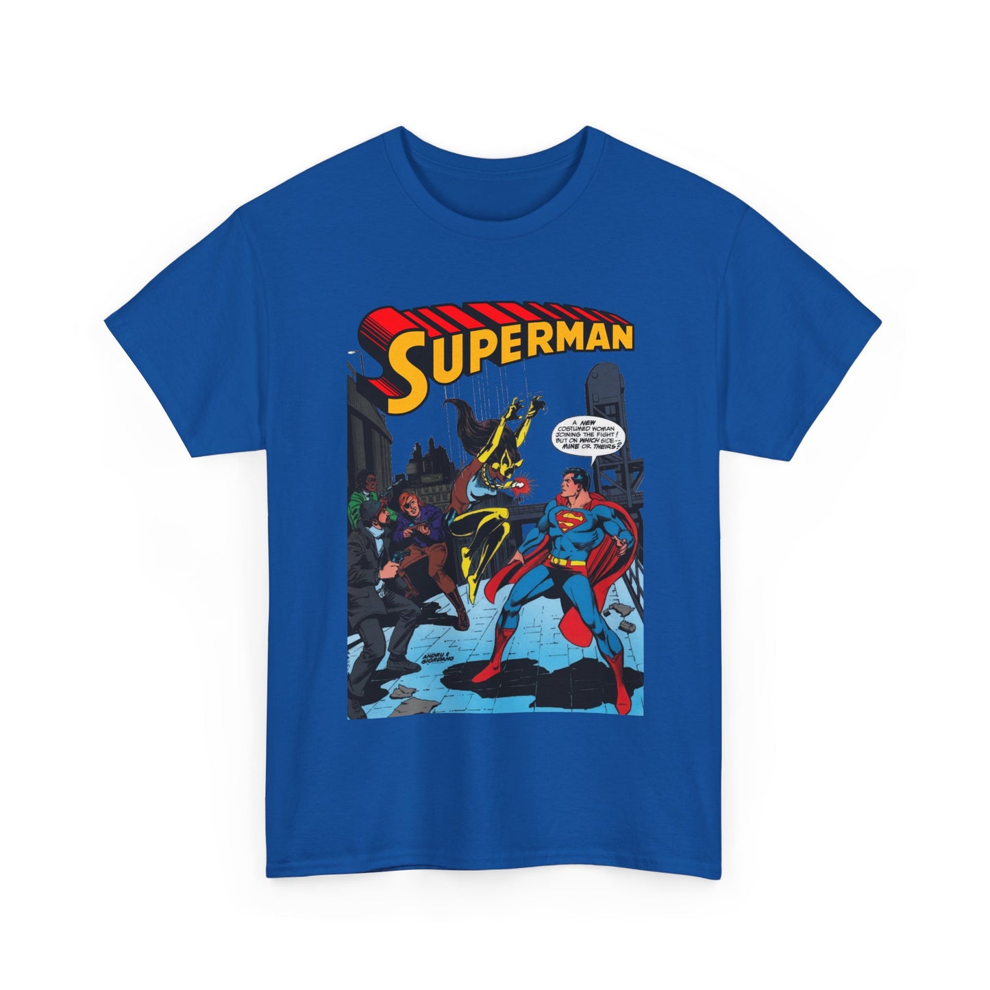 Superman T-Shirt - Ross Andru Art - First Appearance of Vixen in Action Comics #521 - DC Comics