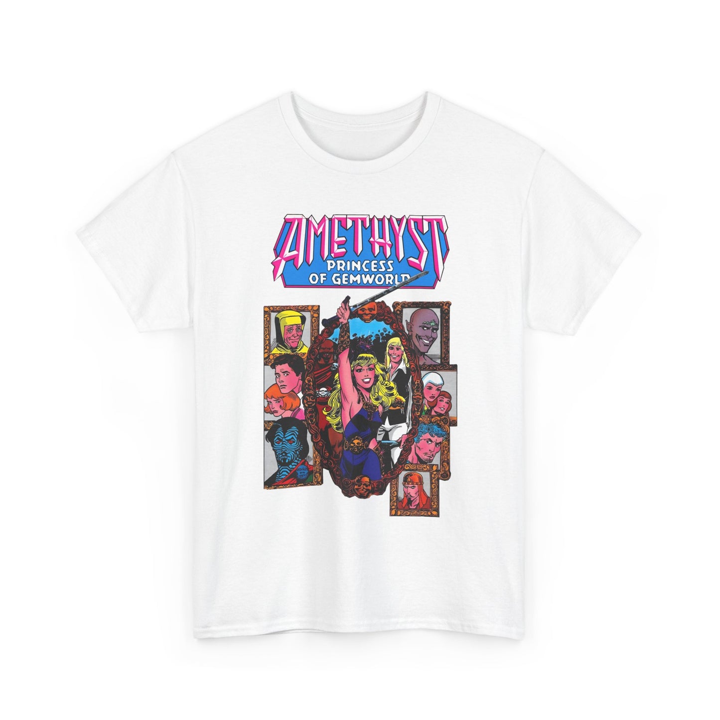 Amethyst Princess of Gemworld T-Shirt - Ernie Colon Art - Sardonyx, Dark Opal, Granch, Citrina - DC Comics