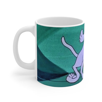 Scooby Dum Coffee Mug, 11oz - Scooby Doo Cousin - Hanna-Barbera Cartoon 1970s - Mystery Inc - Beloved Character