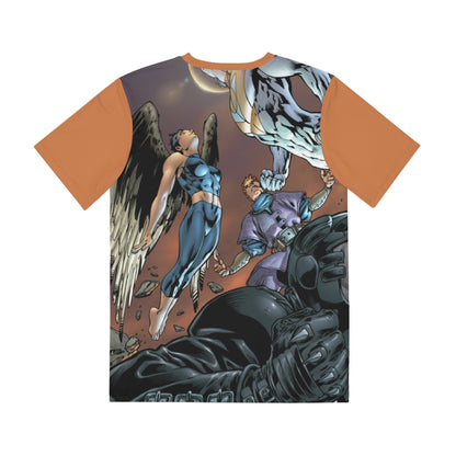 Authority Polyester Tee (All-Over Print) - Bryan Hitch Art - Apollo & Midnighter - Wildstorm/DC Comics (IMPROVED PLACEMENT AND PRINTING TECHNIQUES)