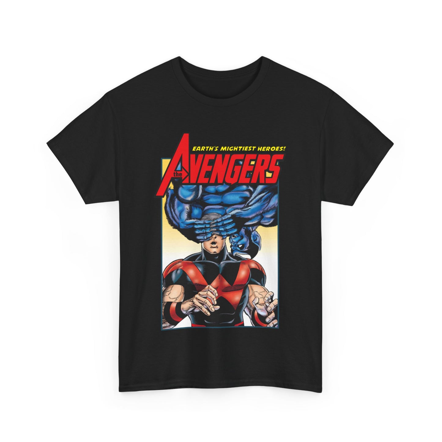 Avengers T-Shirt - George Perez Art - Wonder Man & Beast (Simon Williams & Hank McCoy) - Marvel Comics