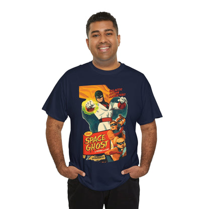 Space Ghost T-Shirt - Frank Cho Art - Jan, Jace & Blip - Movie Poster Style Artwork - Alex Toth Creation - Hanna-Barbera Cartoon