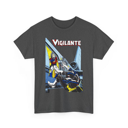 Vigilante Vs Peacemaker T-Shirt - Mike Grell Art - Adrian Chase - DC Comics