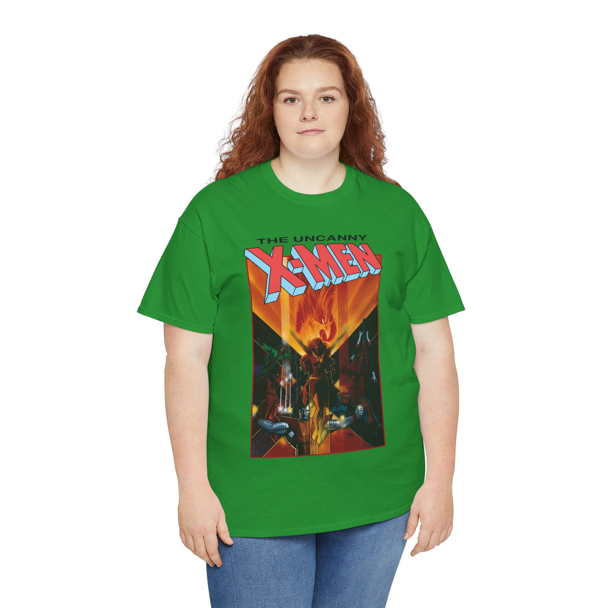 Uncanny X-Men T-Shirt - Bill Sienkiewicz Art - Phoenix, Cyclops, Colossus, Wolverine - Marvel Comics