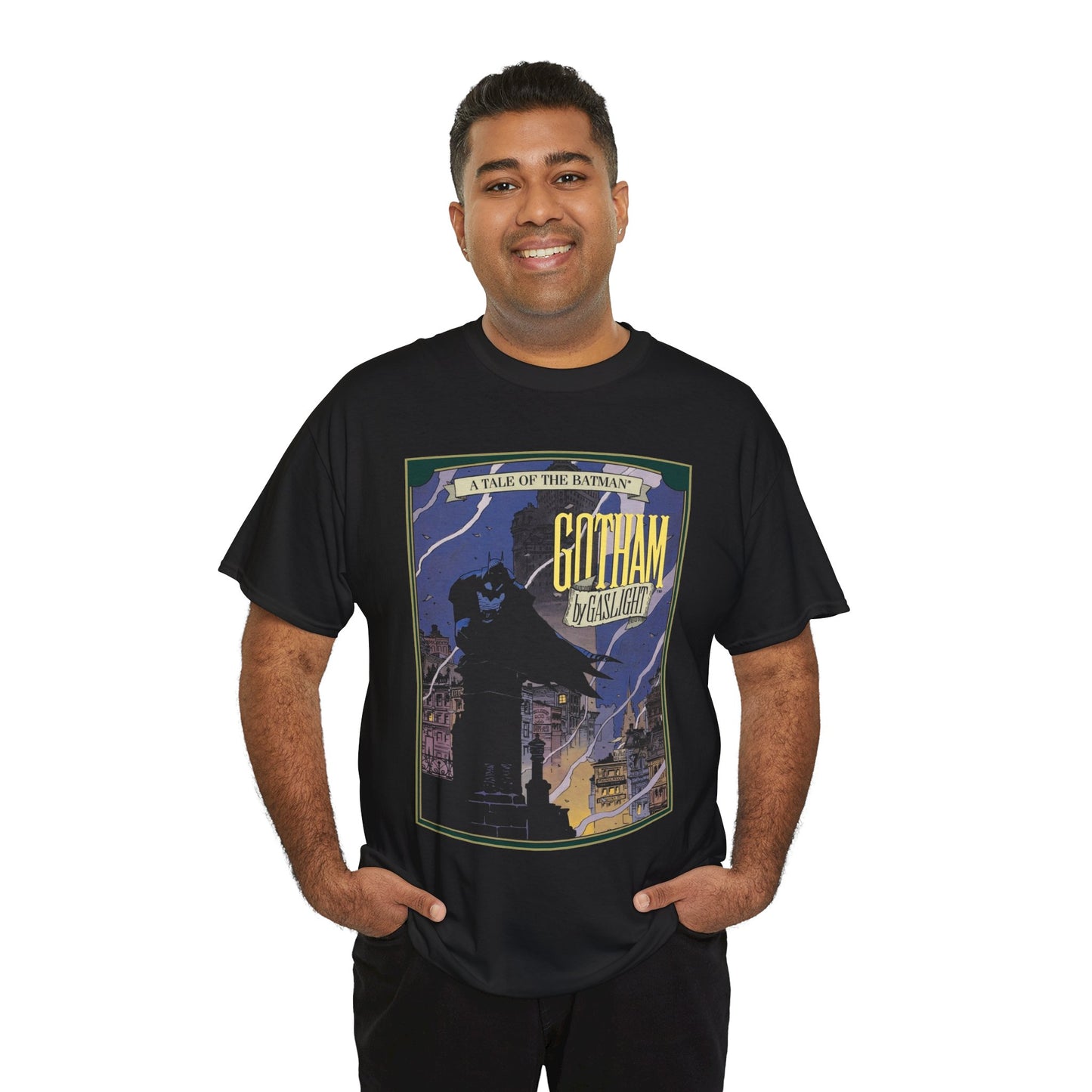 Batman: Gotham by Gaslight T-Shirt - Mike Mignola Art - 19th Century Jack the Ripper Story - Elseworlds - DC Comics