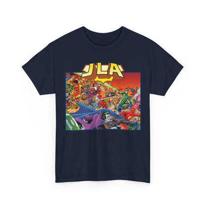 JLA: The Nail T-Shirt - Alan Davis Art - Green Lantern, Batman, Wonder Woman, Flash - DC Comics