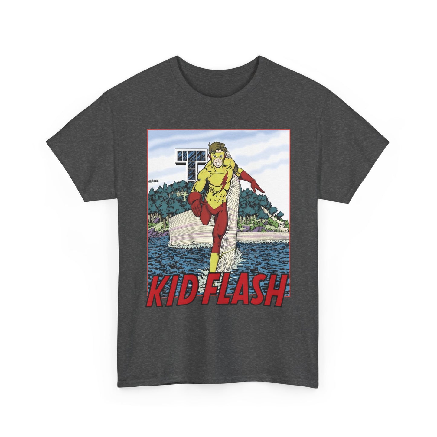 Kid Flash T-Shirt - George Perez Art - Wally West - New Teen Titans Member - Titans Tower - Future Flash - DC Comics