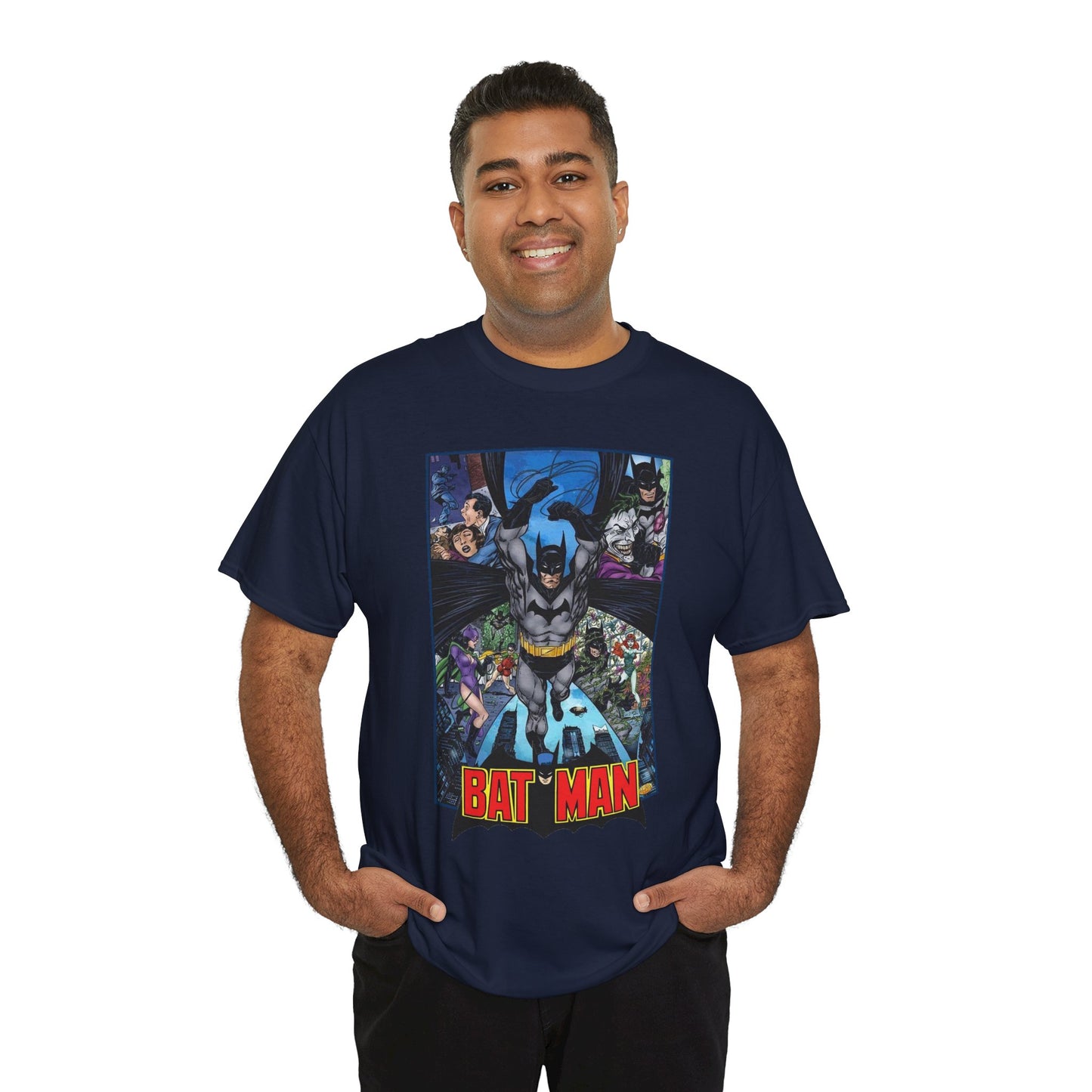 Batman T-Shirt - John Byrne Art - Joker, Catwoman, Poison Ivy - Caped Crusader - DC Comics