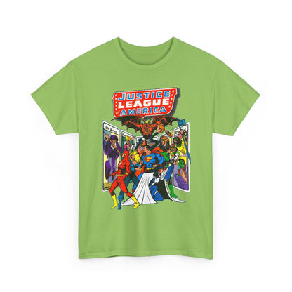 Justice League of America T-Shirt - George Perez Art - Vs Tarot Gang - DC Comics