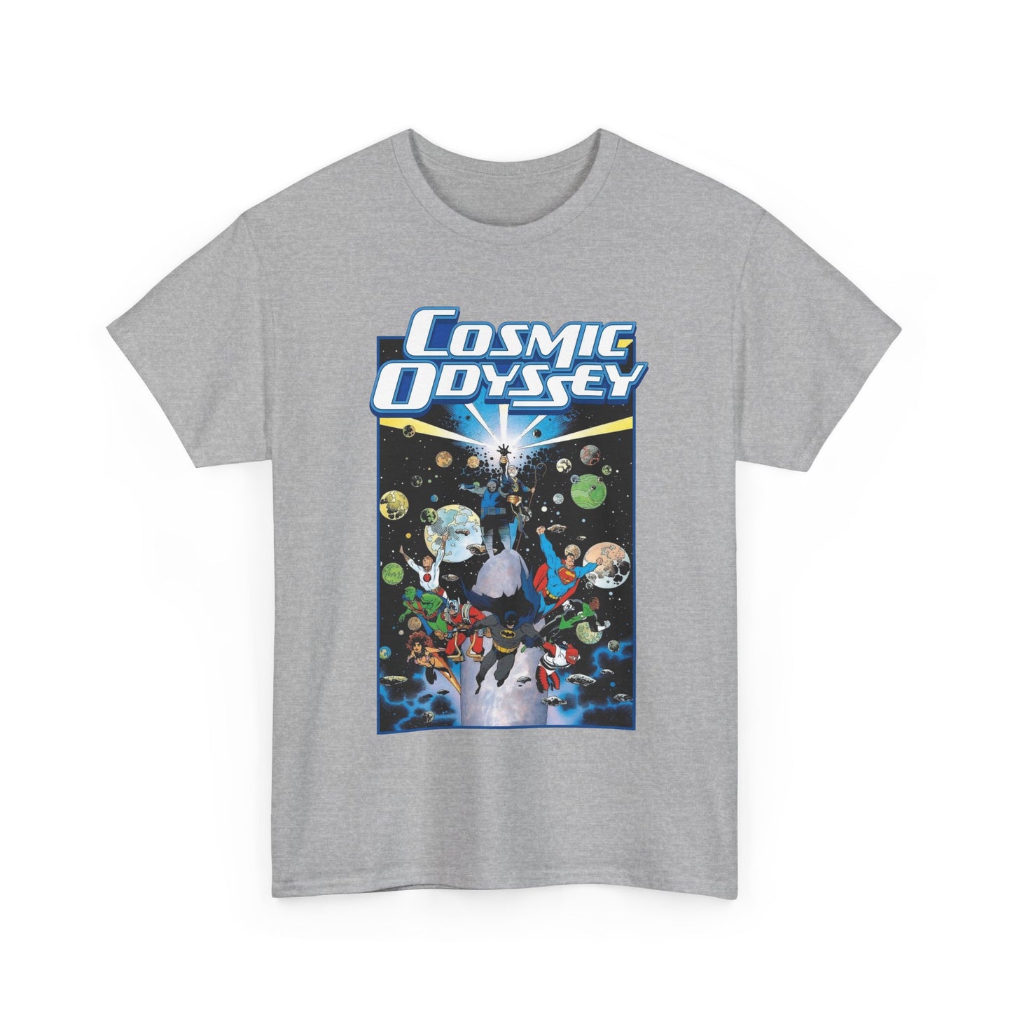 Cosmic Odyssey T-Shirt - Mike Mignola Art - Superman, Darkseid, Lightray, Orion, Starfire, Highfather. John Stewart - DC Comics