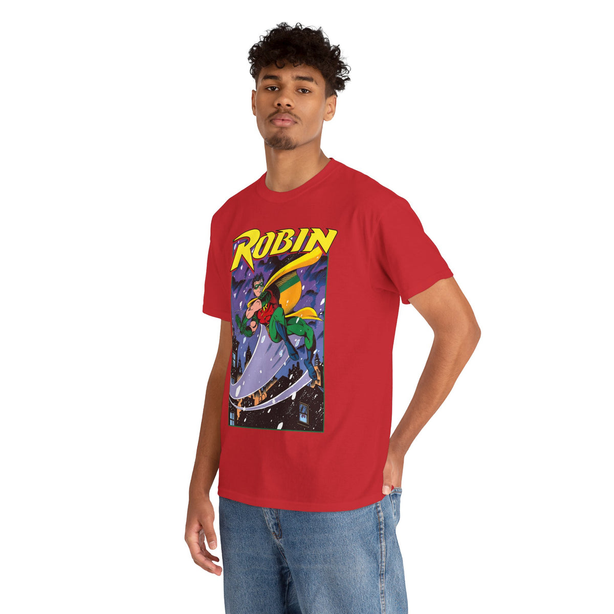 Robin T-Shirt - Tom Grummett Art - Tim Drake, Batman Family, Gotham City - DC Comics