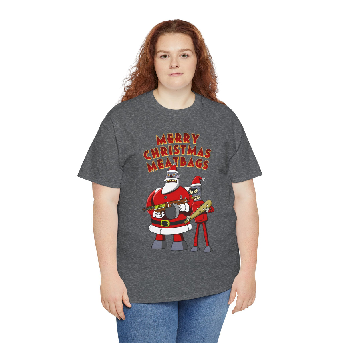Robot Santa Claus & Bender Futurama Christmas T-Shirt