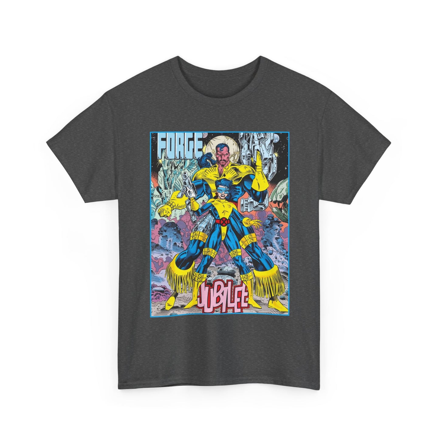 Forge & Jubille T-Shirt - Liam Sharp Art - X-Men Mutants - Marvel Comics