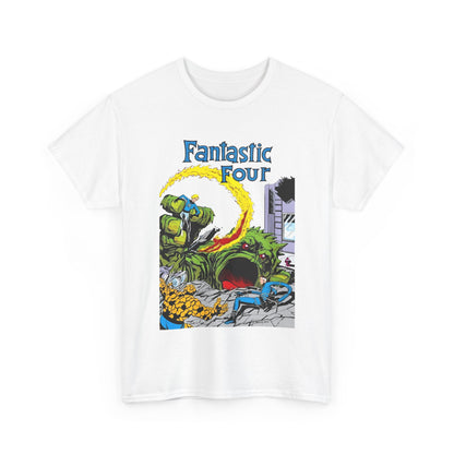 Fantastic Four T-Shirt - John Byrne Art - Cover to Issue #1 - Reed Richards, Invisible Woman, Human Torch, The Thing - Marvel Comics