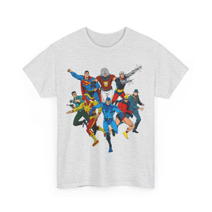 Charlton Characters T-Shirt - DC Comics - Captain Atom, Peacemaker, The Question, Blue Beetle, Judomaster