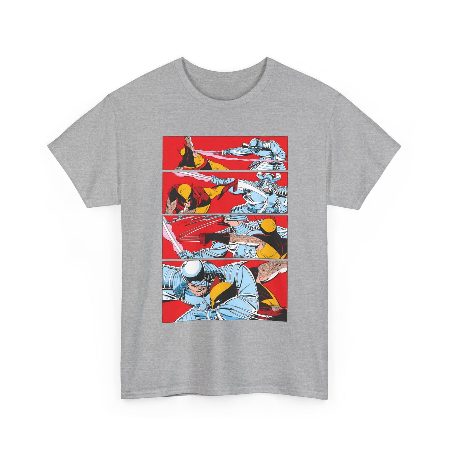 Wolverine Vs Silver Samurai Fight T-Shirt - Uncanny X-Men #173 - Marvel Comics