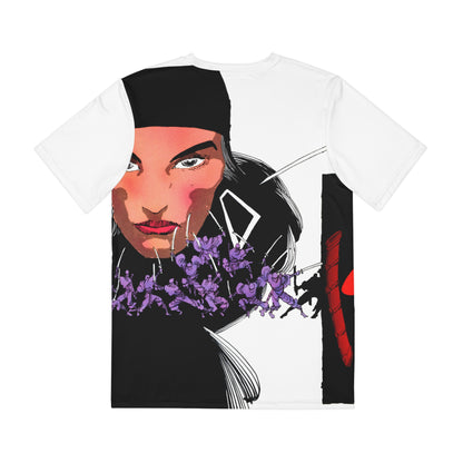 Elektra All Over Print Tee (Polyester) - Frank Miller & Klaus Janson Art - Marvel Comics (IMPROVED PLACEMENT AND PRINTING TECHNIQUES)