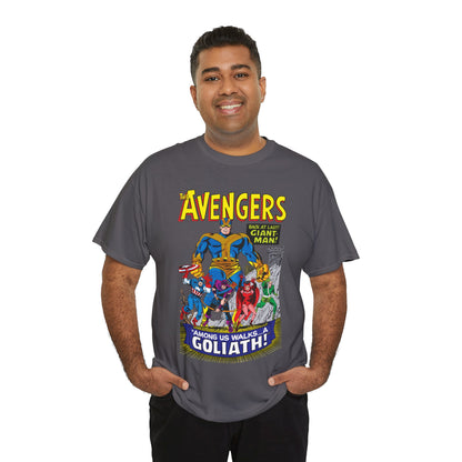 Avengers T-Shirt - Silver Age Art - Early Giant-Man Appearance - Captain America, Hawkeye, Scarlet Witch, Quicksilver - Marvel Comics