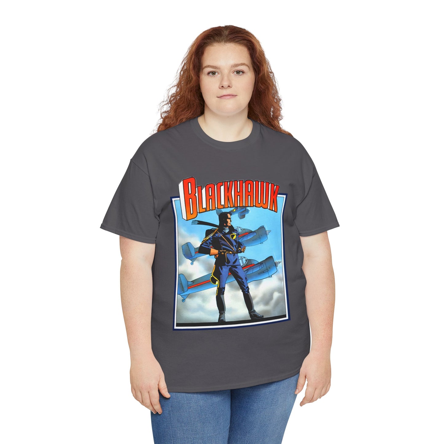 Blackhawk T-Shirt - Howard Chaykin Art - World War II Anti-Nazi Ace Pilots - DC Comics