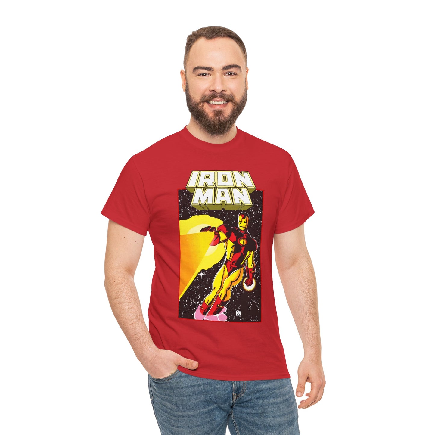 Iron Man T-Shirt - John Romita Jr Art - Cover to Issue #256 - Tony Stark in Space - Marvel Comics