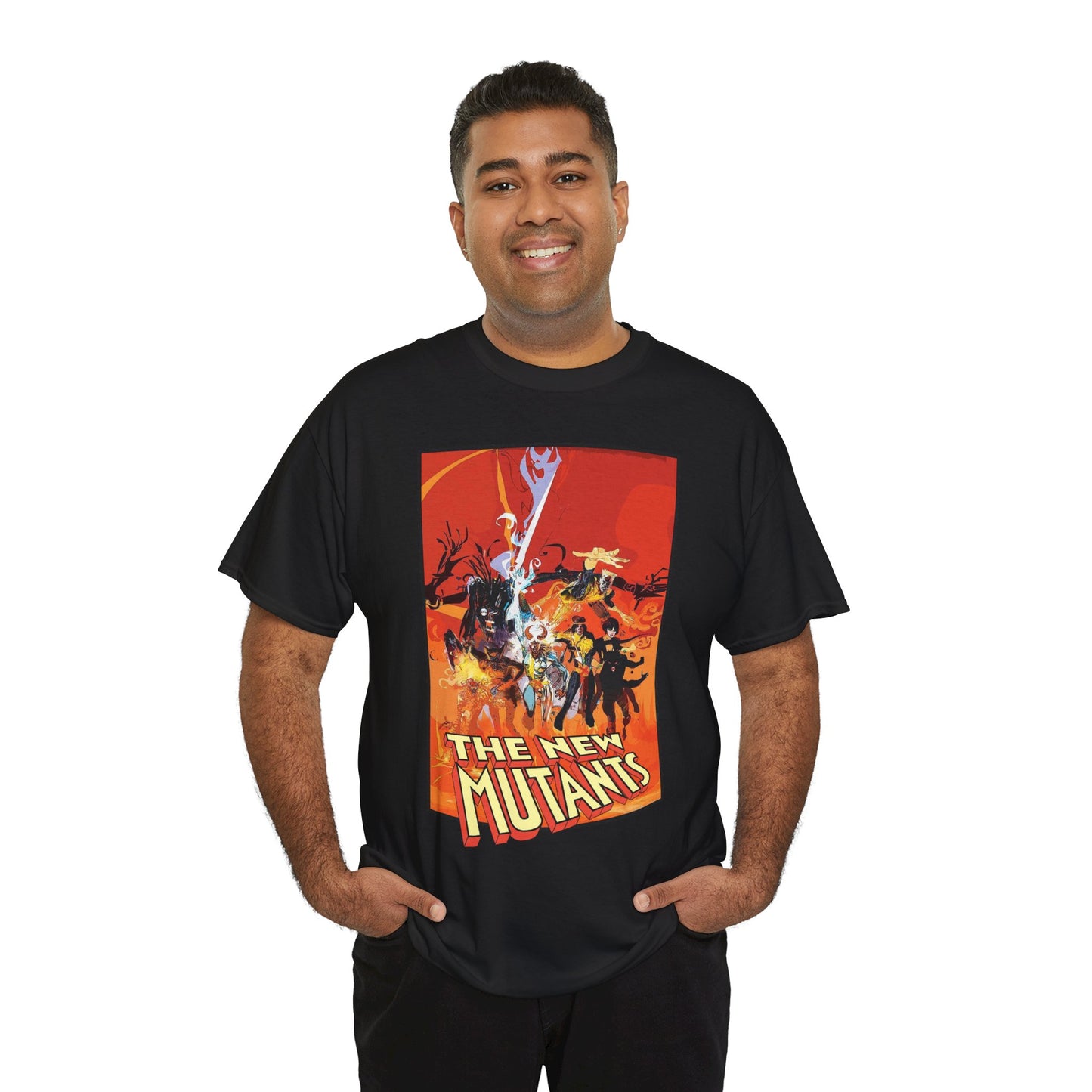 New Mutants T-Shirt - Bill Sienkiewicz Art - Marvel Comics - Magik, Warlock, Cannonball, Wolsbane, Sunspot