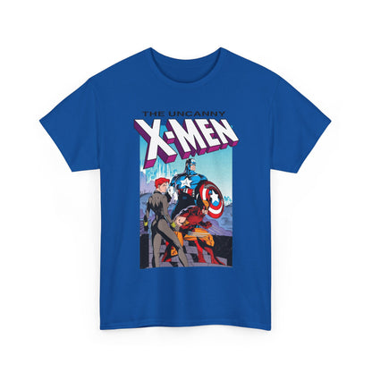 Uncanny X-Men T-Shirt - Jim Lee Art - #268 Cover - Captain America, Black Widow, Wolverine - Marvel Comics