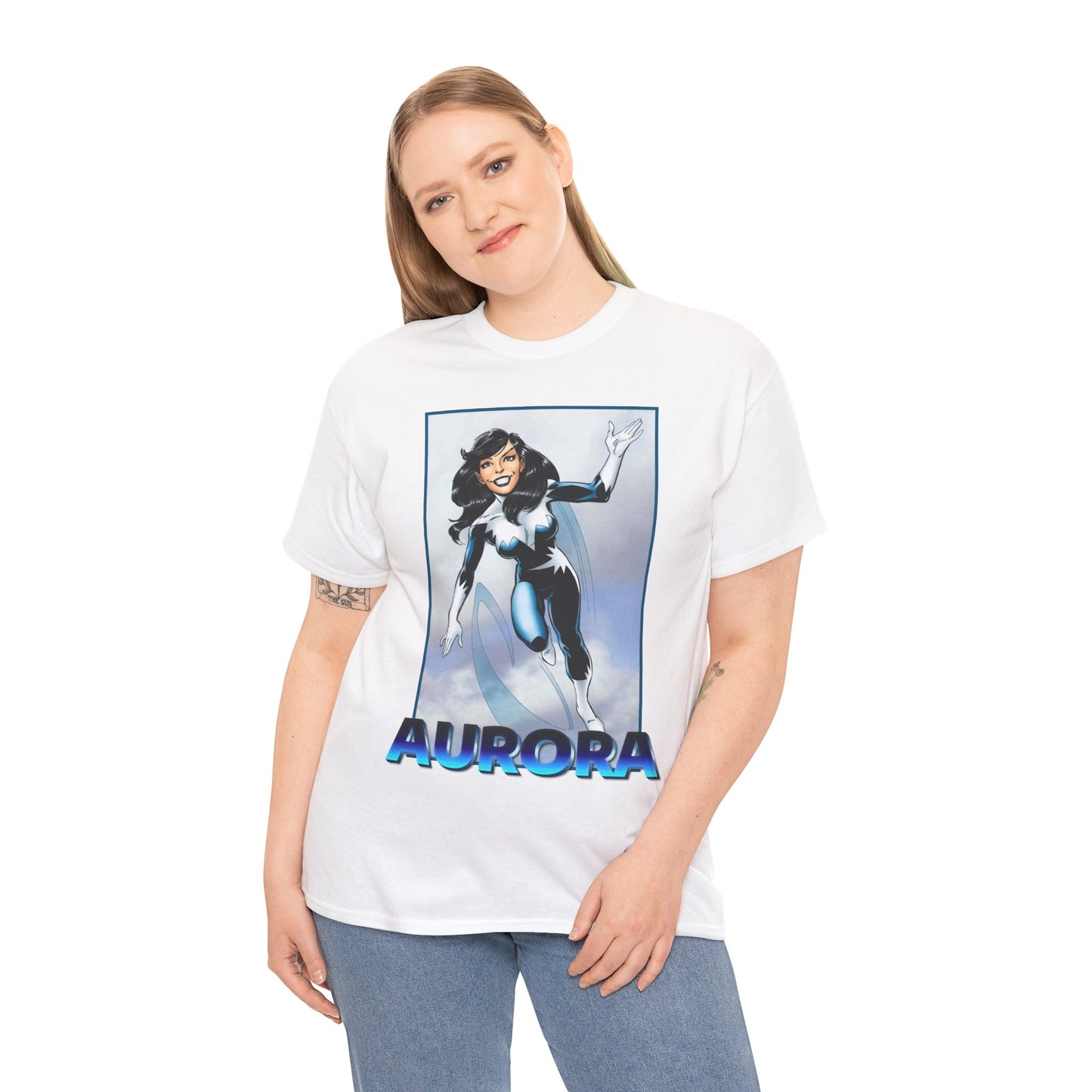 Aurora T-Shirt - John Byrne Art - Alpha Flight Member - Marvel Comics