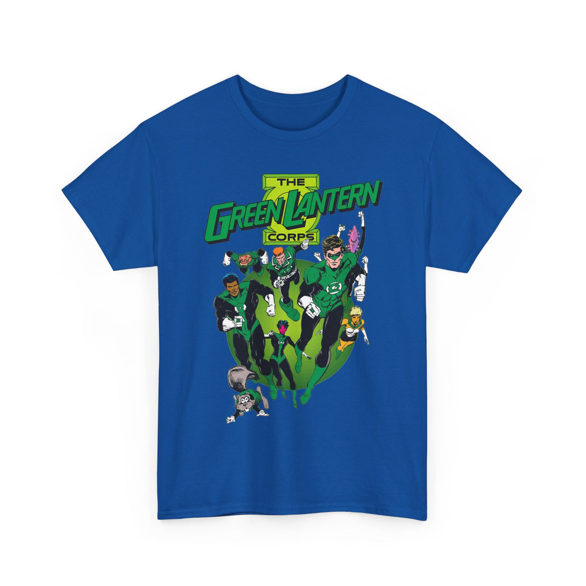 Green Lantern Corps T-Shirt - Joe Staton Art - Hal Jordan, John Stewart, Arisia, Kilowog, Katma Tui - DC Comics