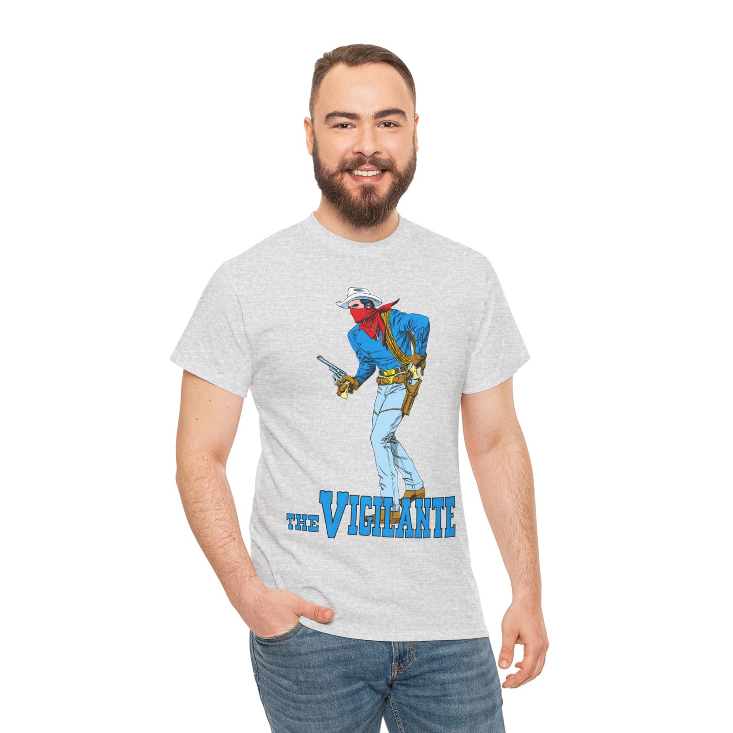 Vigilante T-Shirt - Gray Morrow Art - Seven Soldiers of Victory, All-Star Squadron Member - DC Comics