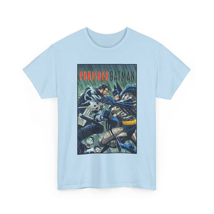 Punisher/Batman T-Shirt - John Romita Jr Art - Deadly Knights, Joker - DC Comics/Marvel Comics