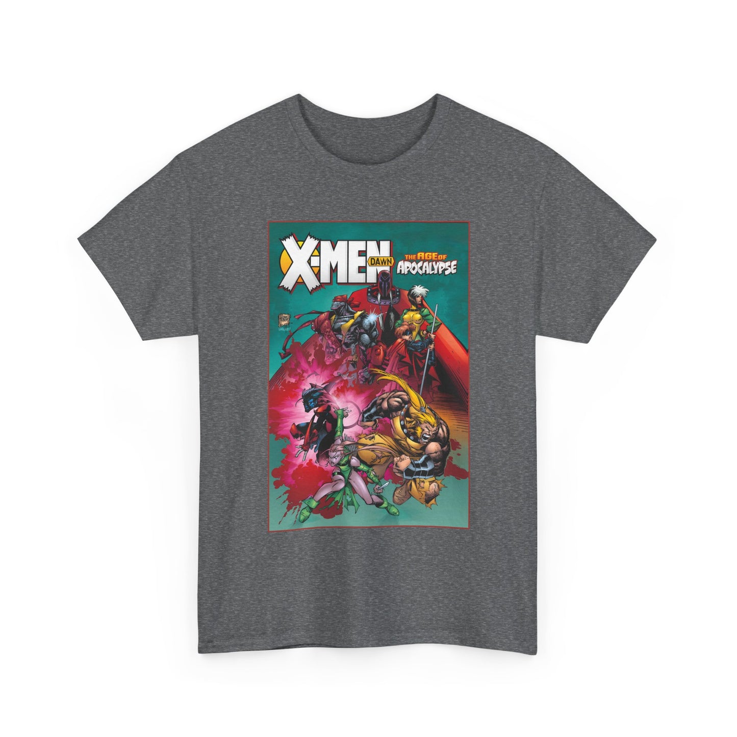 X-Men: Age of Apocalypse T-Shirt - Adam Kubert Art - Magneto, Rogue, Nightcrawler, Gambit, Blink, Sabretooth - Dawn - Marvel Comics