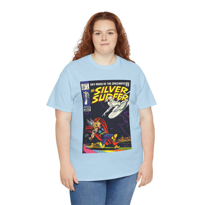 Silver Surfer #4 T-Shirt - Vs Thor - Marvel Comics