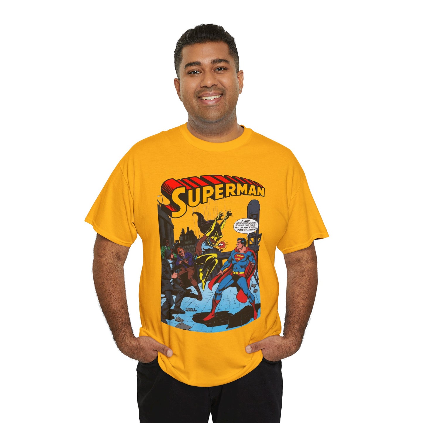 Superman T-Shirt - Ross Andru Art - First Appearance of Vixen in Action Comics #521 - DC Comics
