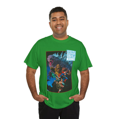 Justice League Vs Godzilla Vs Kong T-Shirt - Dan Mora Art - Wonder Woman, Superman, Batman - DC Comics