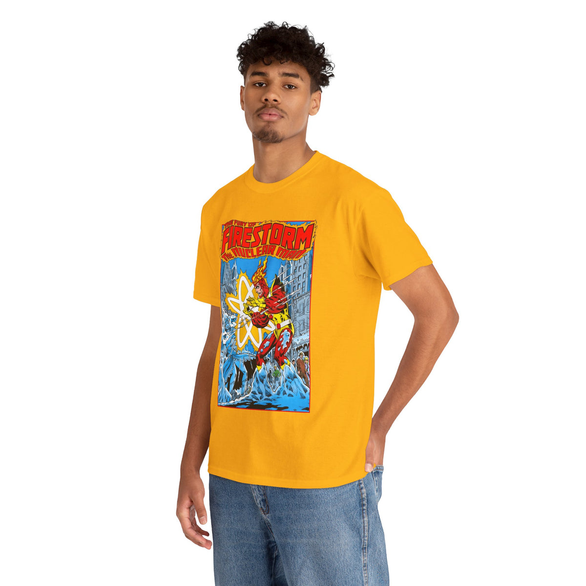 Fury of Firestorm T-Shirt - Pat Broderick Art - Vs Killer Frost - #3 Cover Art - DC Comics