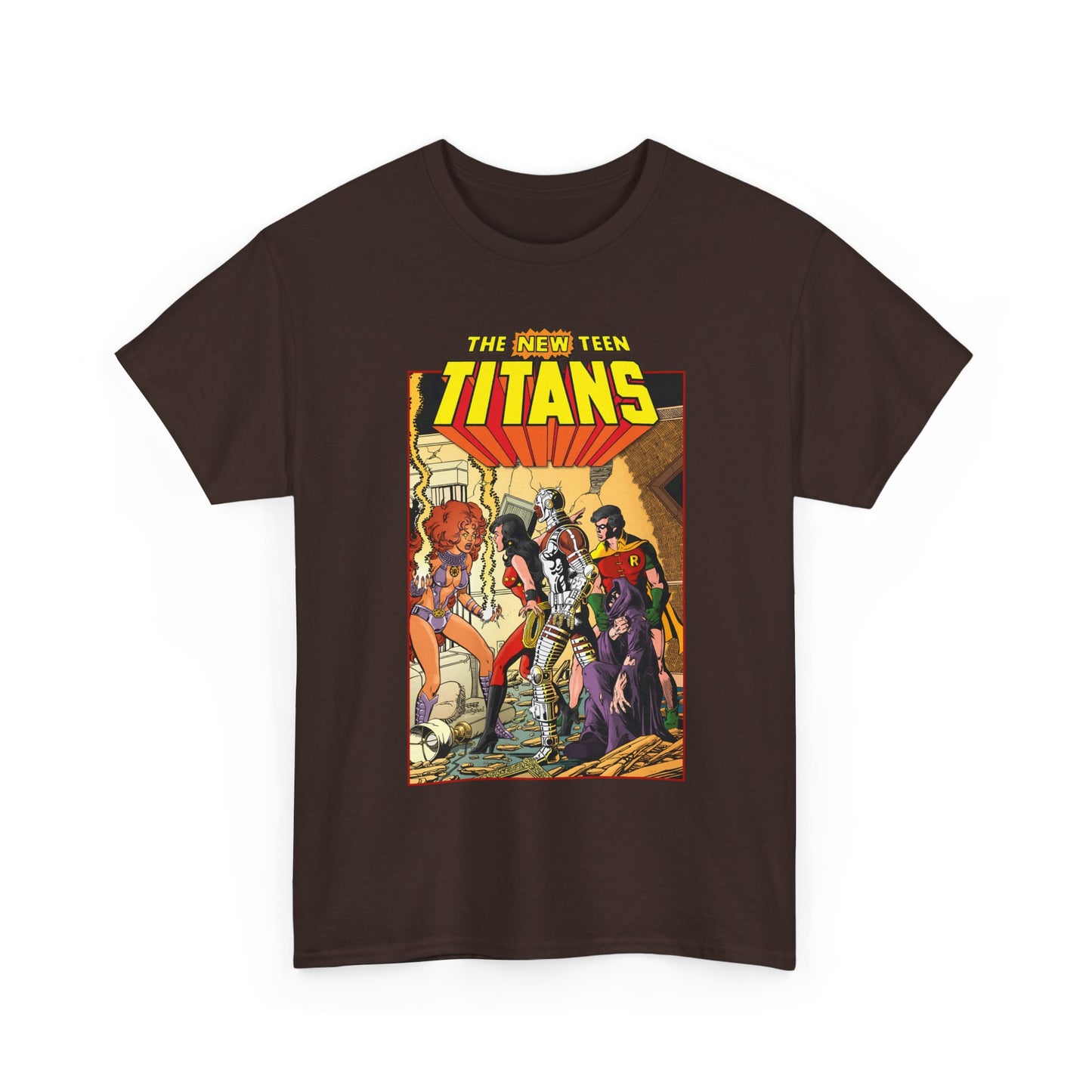 New Teen Titans T-Shirt - George Perez Art - #16 Cover - Wonder Girl, Robin, Starfire - DC Comics