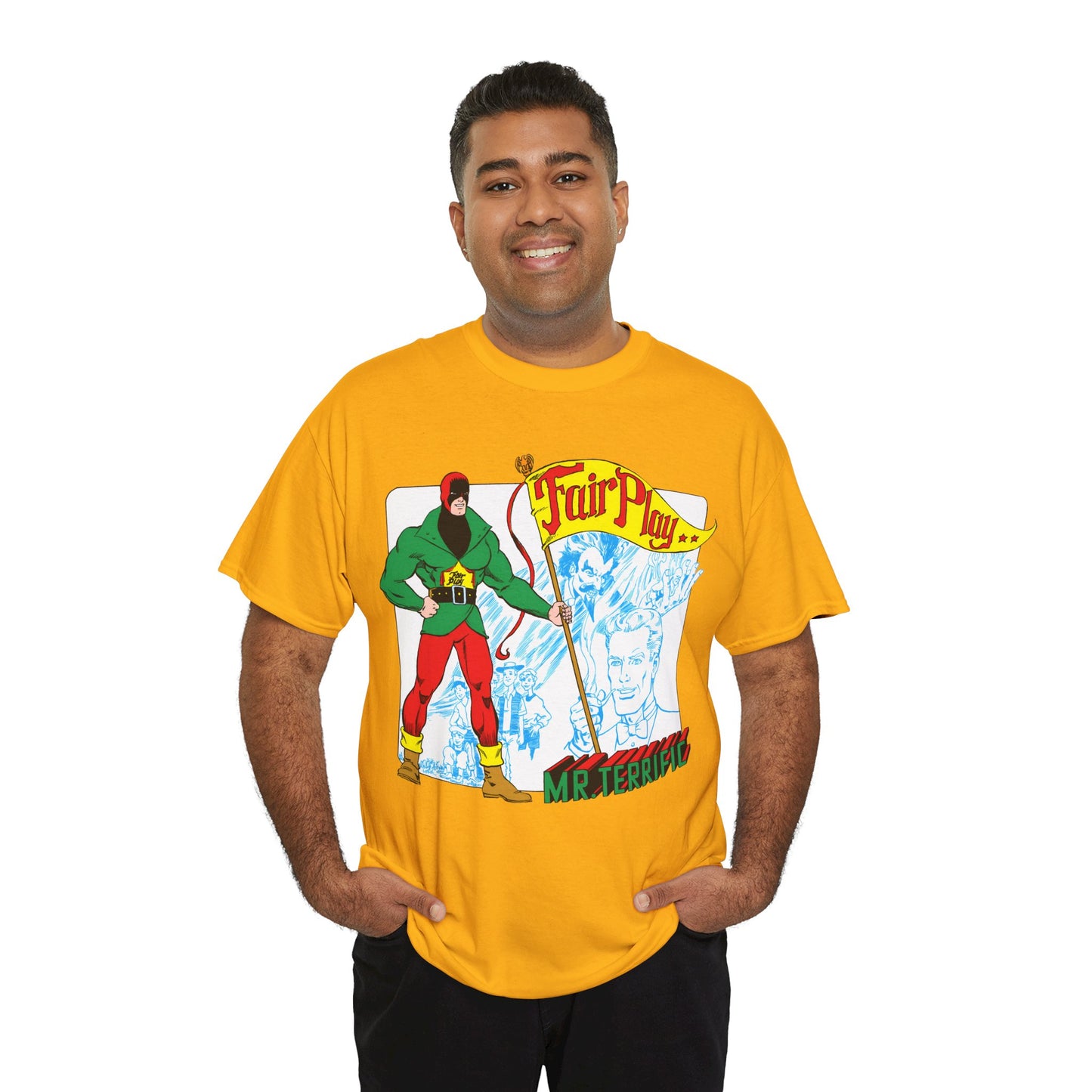 Mr Terrific T-Shirt - Stephen DeStefano Art - Who's Who in the DC Universe Entry - DC Comics