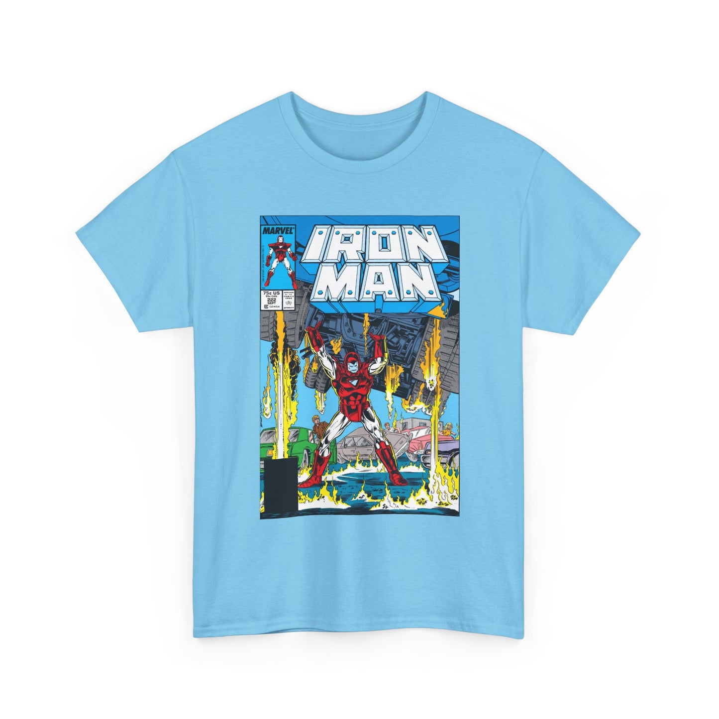Iron Man #222 T-Shirt - Mark Bright Art - Marvel Comics