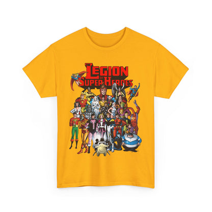Legion of Super-Heroes T-Shirt - #300 Cover Art - Cosmic Boy, Saturn Girl, Superboy, Wildfire, Mon-El, Dream Girl, Brainiac 5, Supergirl - DC Comics