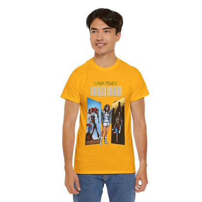 Diana Prince Wonder Woman  T-Shirt - 1970s White Suit Years - Bronze Age DC Comics