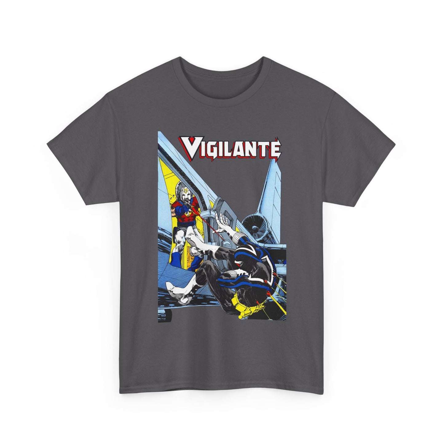 Vigilante Vs Peacemaker T-Shirt - Mike Grell Art - Adrian Chase - DC Comics