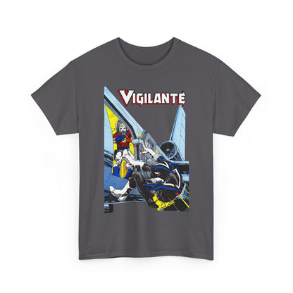 Vigilante Vs Peacemaker T-Shirt - Mike Grell Art - Adrian Chase - DC Comics